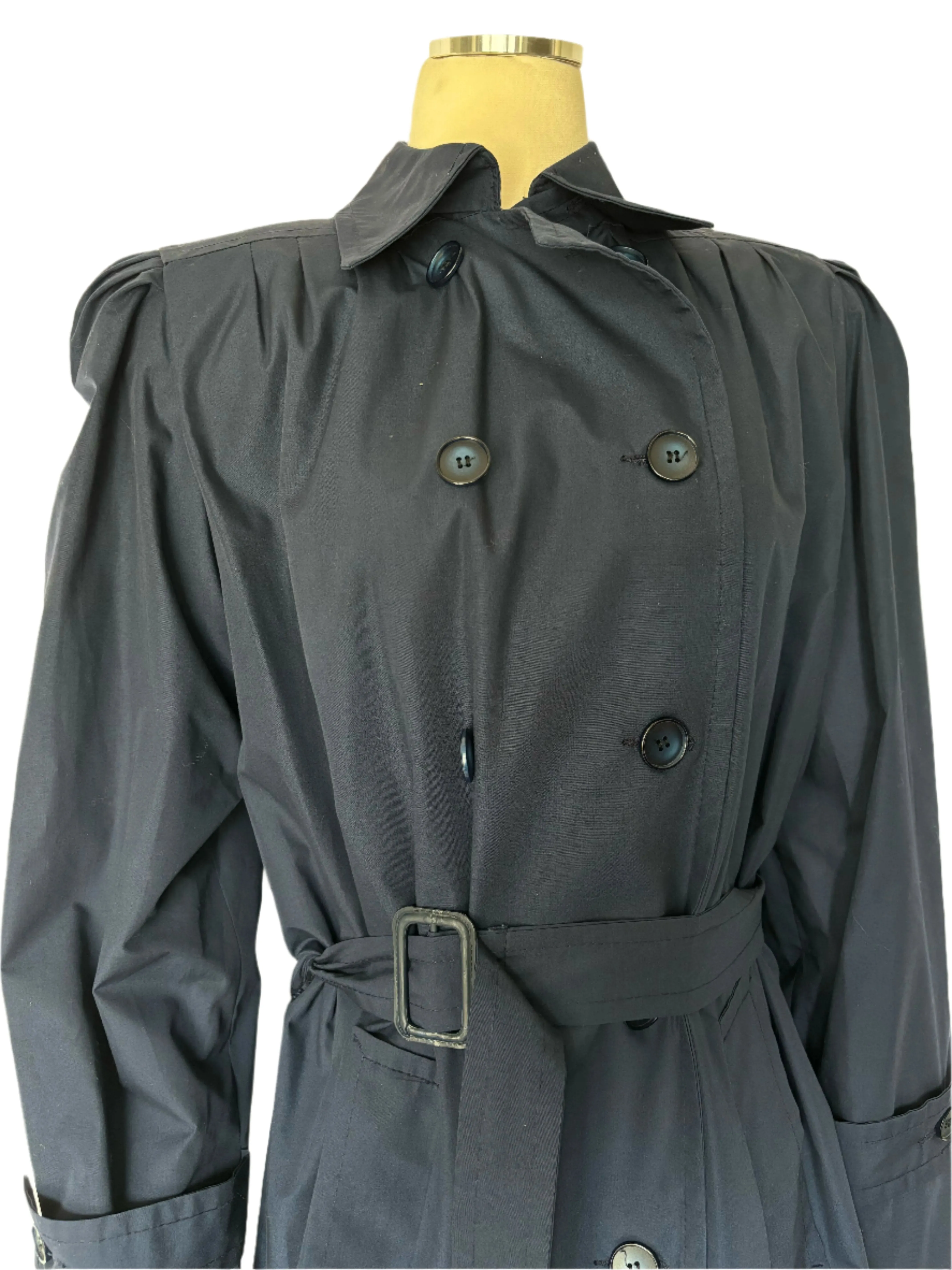 Vintage Nina Ricci Italo Navy Blue Trench