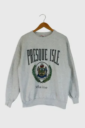 Vintage Presque Isle Maine Sweatshirt Sz L