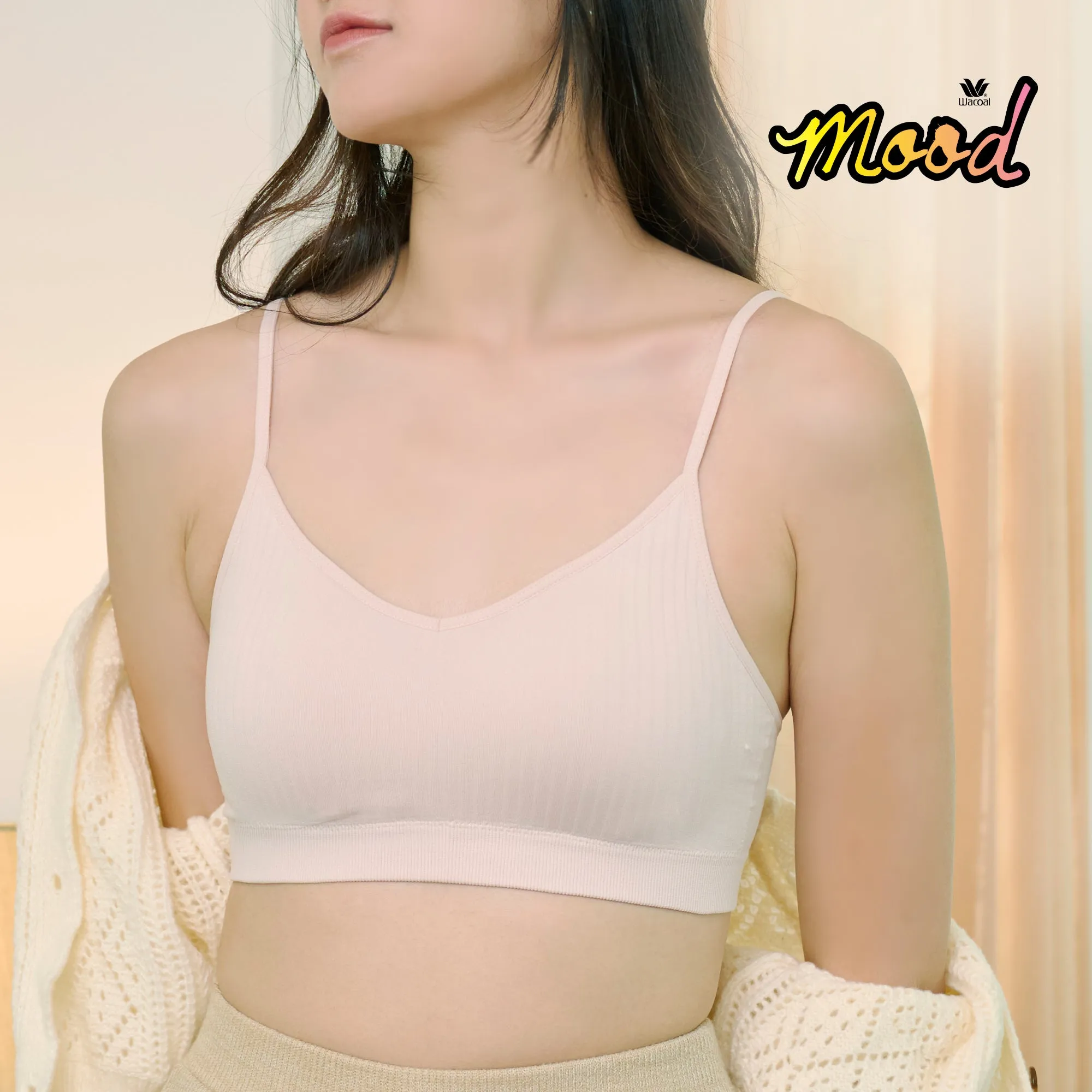 Wacoal Mood Comfy Smart Size (บราและกางเกงใน) รุ่น MM1X78 สีเบจ (BE)