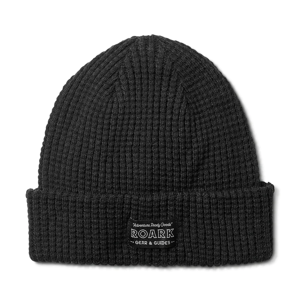 Waffle Beanie Black