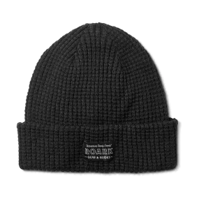 Waffle Beanie Black