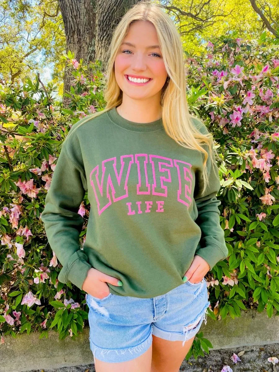 'Wife Life' Crewneck Sweatshirt