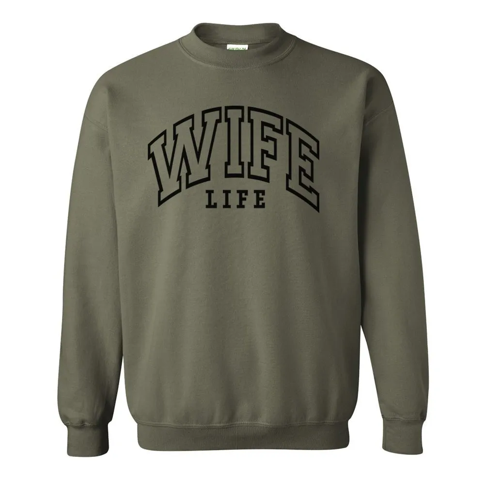 'Wife Life' Crewneck Sweatshirt