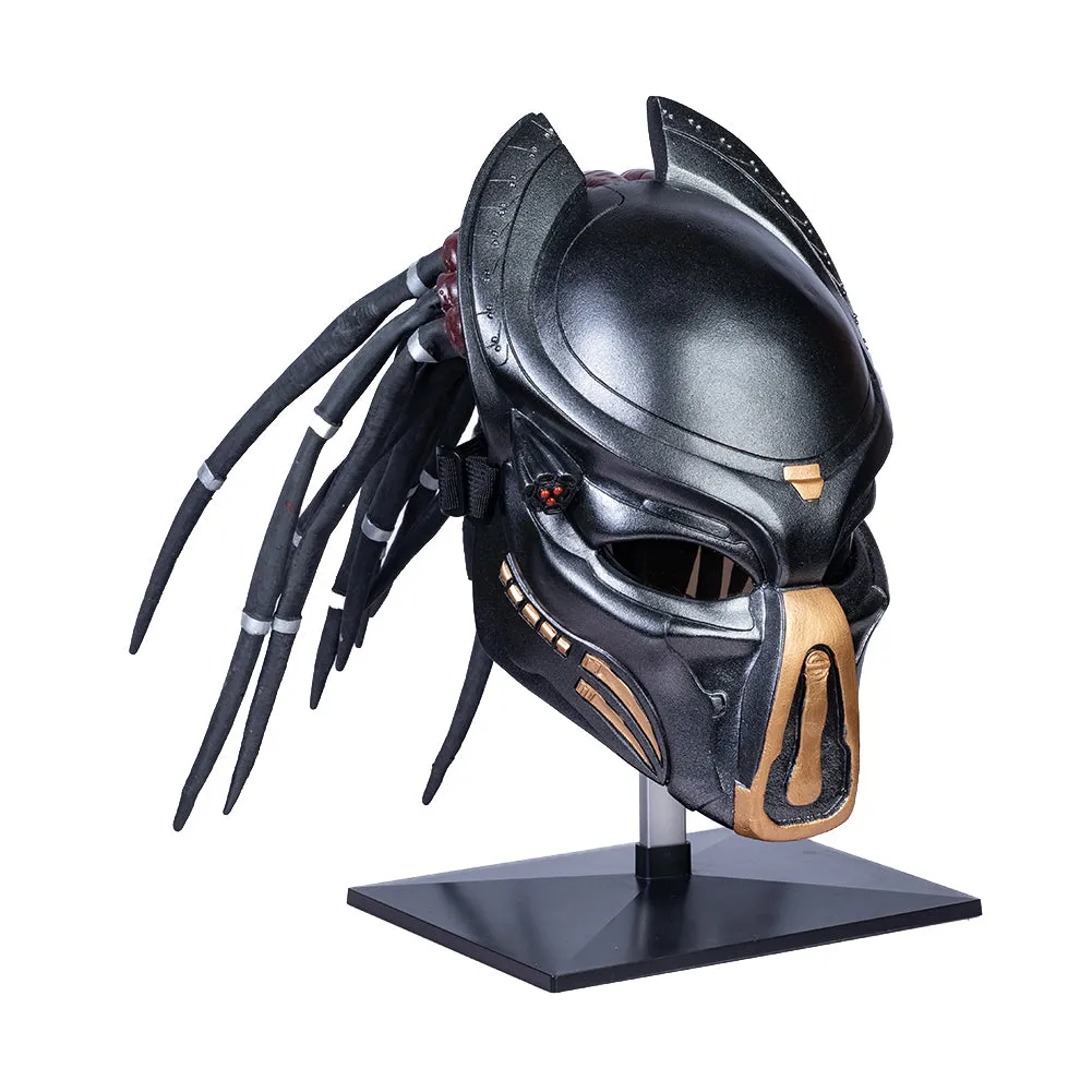 Xcoser Predator-Maske mit Dreads-Haaren, Cosplay-Helm, Halloween, Herren, Damen, Erwachsene