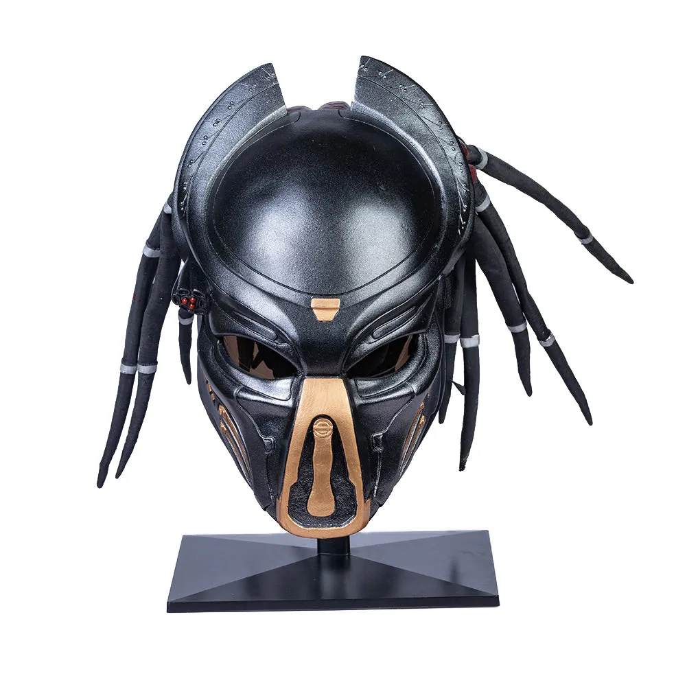 Xcoser Predator-Maske mit Dreads-Haaren, Cosplay-Helm, Halloween, Herren, Damen, Erwachsene