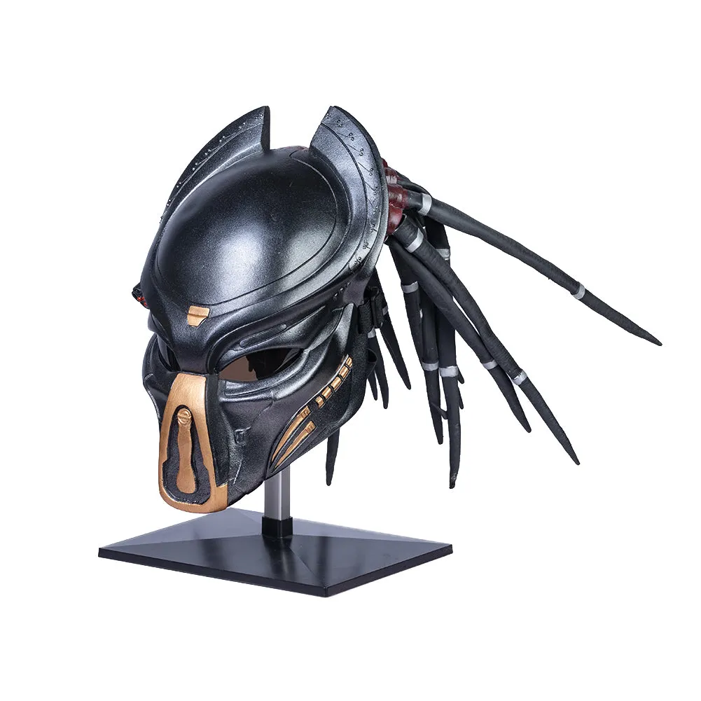 Xcoser Predator-Maske mit Dreads-Haaren, Cosplay-Helm, Halloween, Herren, Damen, Erwachsene