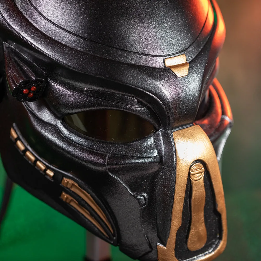 Xcoser Predator-Maske mit Dreads-Haaren, Cosplay-Helm, Halloween, Herren, Damen, Erwachsene